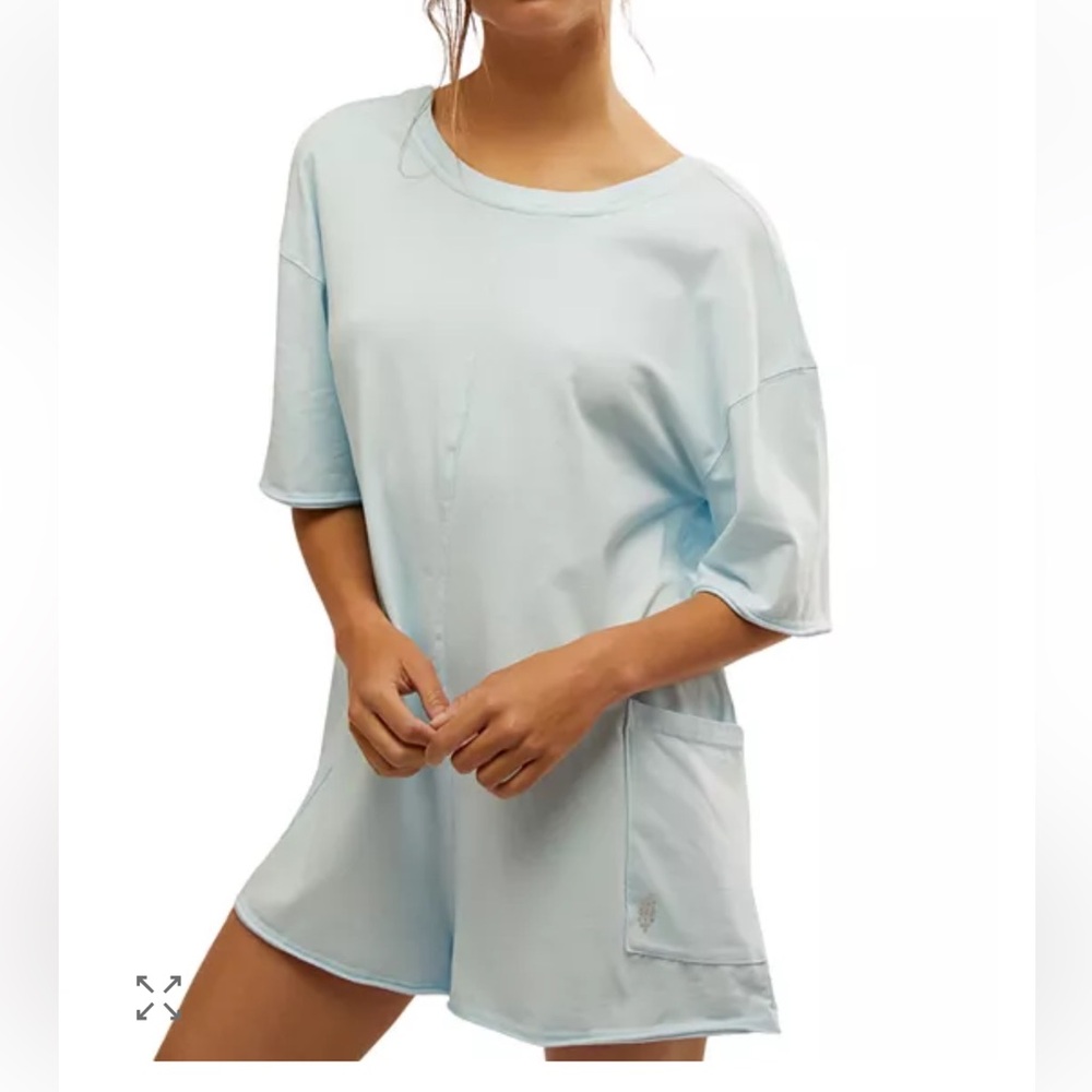Free People Hot Shot Tee Romper Small